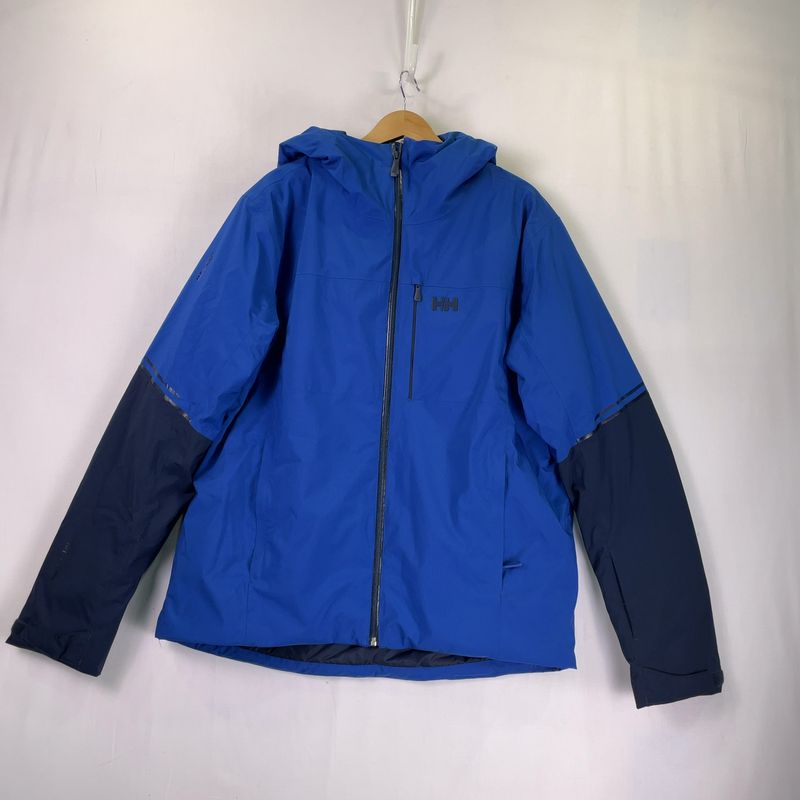 Helly Hansen Carv Ski Jacket Mens Extra Large Xl Fjord Blue Insulated